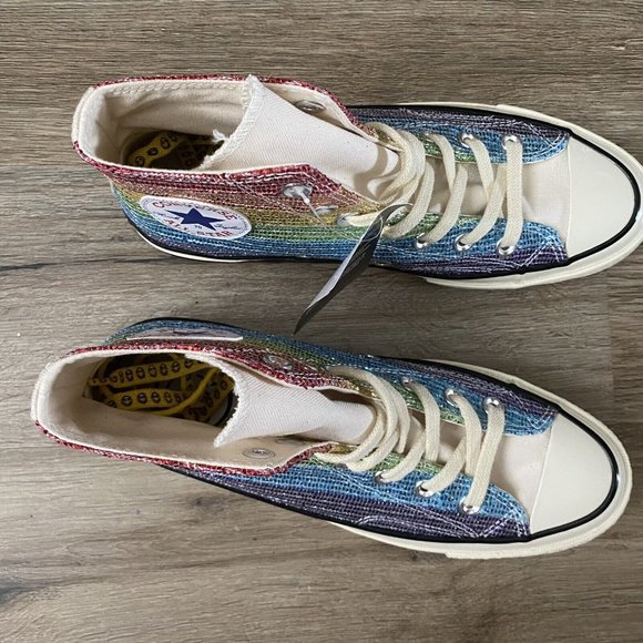 Converse x Miley Cyrus Chuck Taylor All Star 70 Hi Rainbow Women’s Size 8 - Picture 3 of 14